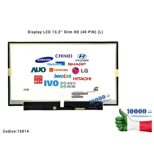 Display lcd slim hd - 13,3'',